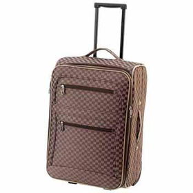 Gigi Chantal 20" Checkered Tapestry Trolley Case Case Pack 1