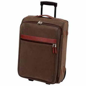 Gigi Chantal 20" Brown Faux Leather Trolley Case Case Pack 1gigi 