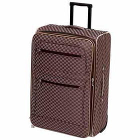 Gigi Chantal 24" Checkered Tapestry Trolley Case Case Pack 1