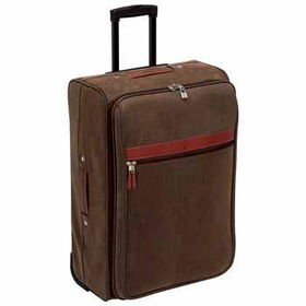 Gigi Chantal 24" Brown Faux Leather Trolley Case Case Pack 1gigi 