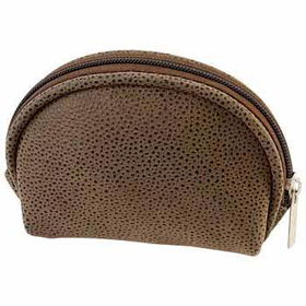 Gigi Chantal Brown Faux Leather Vanity Bag Case Pack 1gigi 