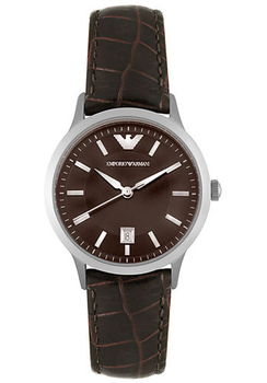 Women's Emporio Armani Brown Leatherwomen 