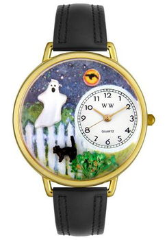 Halloween Ghost Theme Black Leatherhalloween 