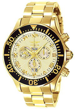Men's Signature Chronograph 23k Yellow Gold Platedmen 