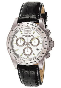 Men's Signature Chronograph Black Leathermen 