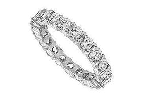 Diamond Eternity Ring : 14K White Gold - 2.00 CT Diamonds - Ring Size 9.0