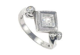 Cubic Zirconia Sterling Silver Ringcubic 