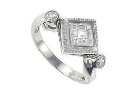 Cubic Zirconia Sterling Silver Ring