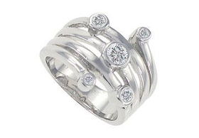 Cubic Zirconia Sterling Silver Ring