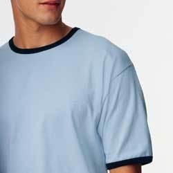 Hanes ringer tee Color: GOLD NUGGET / DEEP NAVY 3XLhanes 