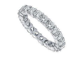 Platinum Diamond Eternity Band : 2.00 CT Diamonds - Ring Size 9.0