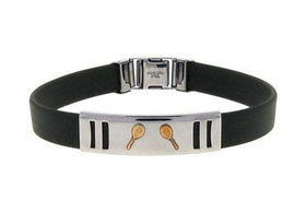 Tennis Racket Stainless Steel Bracelettennis 