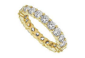 Diamond Eternity Band : 14K Yellow Gold - 0.50 CT Diamonds - Ring Size 9.5