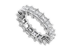 Diamond Eternity Band : 14K White Gold - 2.00 CT Diamonds - Ring Size 9.0