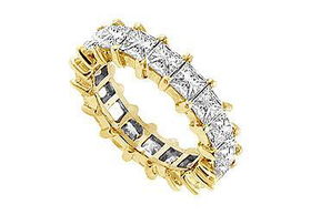 Diamond Eternity Band : 14K Yellow Gold - 2.00 CT Diamonds - Ring Size 9.0
