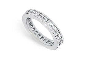Diamond Eternity Band : 14K White Gold - 2.00 CT Diamonds - Ring Size 9.0diamond 
