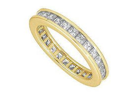 Diamond Eternity Band : 14K Yellow Gold - 2.00 CT Diamonds - Ring Size 9.0diamond 