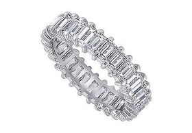 Platinum Diamond Eternity Band : 4.00 CT Diamonds - Ring Size 9.0platinum 