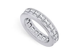 Platinum Diamond Eternity Band : 3.00 CT Diamonds - Ring Size 9.5platinum 