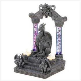 Lighted Dragon Temple Candleholder Case Pack 1