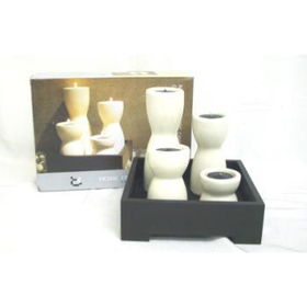 CERAMIC TEA LIGHT HOLDER SET Case Pack 8