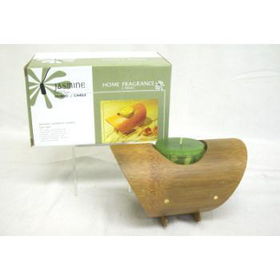 BAMBOO CANDLE HOLDER Case Pack 12