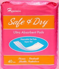 K601-Safe & Dry Ultra-Thin Absorbent Gel Padssafe 