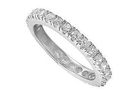 CZ Eternity Band Sterling Silver Ringeternity 