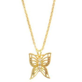 Small Butterfly Necklaces, 16 Inch Chains Case Pack 72