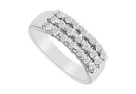 Diamond Wedding Band : 14K White Gold - 0.50 CT Diamonds - Ring Size 9.0diamond 