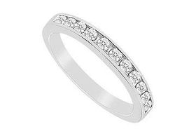 Diamond Wedding Band : 14K White Gold - 0.50 CT Diamonds - Ring Size 9.0diamond 