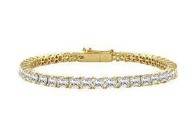 Diamond Tennis Bracelet : 18K Yellow Gold - 4.00 CT Diamondsdiamond 
