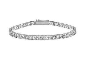 Diamond Tennis Bracelet : 18K White Gold  2.00 CT Diamondsdiamond 