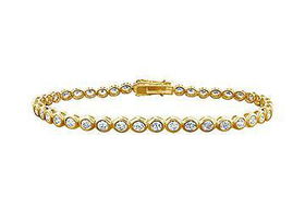Diamond Tennis Bracelet : 14K Yellow Gold  1.00 CT Diamondsdiamond 