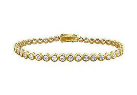 Diamond Tennis Bracelet : 14K Yellow Gold  5.00 CT Diamondsdiamond 