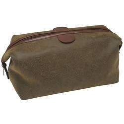 Embassy&trade; Brown Faux Leather Shaving Bag