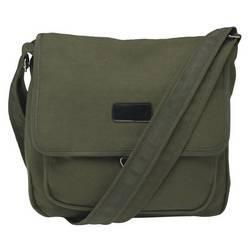 Maxam&reg; Brand Canvas Messenger Bag