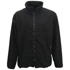 Maxam&reg; Mountain Black 100% Polyester Fleece Jacket (Large)maxam 