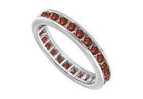 Ruby Eternity Band : 14K White Gold  2.00 CT TGW - Ring Size 9.5ruby 