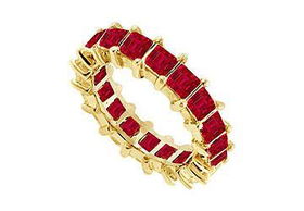 Ruby Eternity Band : 14K Yellow Gold  3.00 CT TGW - Ring Size 9.0ruby 