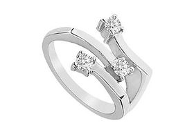 Diamond Ring : 14K White Gold - 0.50 CT Diamonds - Ring Size 9.5diamond 