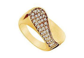 Diamond Ring : 14K Yellow Gold - 0.50 CT Diamonds - Ring Size 9.0diamond 