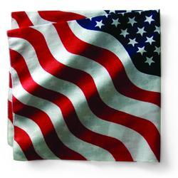 Bandanna, 100% Cotton, USA Wavy, Premium, 22 x 22 in.bandanna 