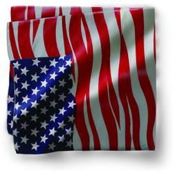 Bandanna, 100% Cotton, USA Modern Wave, Premium, 22 x 22 in.bandanna 