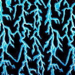 Bandanna, 100% Cotton, Lightning, Blue, 22 x 22 in.bandanna 