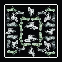 Bandanna, 100% Cotton, Motorcycles, 22 x 22 in.bandanna 