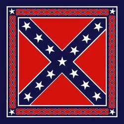 Bandanna, 100% Cotton, Rebel Bars, 22 x 22 in.bandanna 