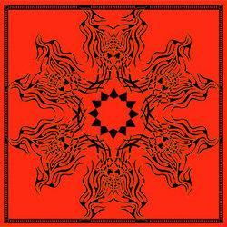 Bandanna, 100% Cotton, Tribal Phoenix, 22 x 22 in.bandanna 