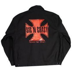 Mens' Jacket, Dickie's?, Iron Cross, Black/Red, XXXL