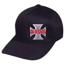 Nu-Fit? Cap, Iron Cross, Black, L/XLfit 